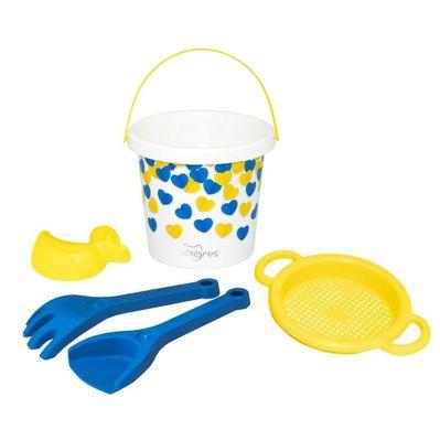 Игрушка для песка Tigres Украинское сердечко 5 элементов с термонаклейкой (39948)