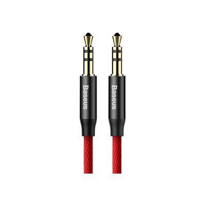 Кабель мультимедийный Jack 3.5mm Yiven M30 M/M 1m red-black Baseus (CAM30-B91)