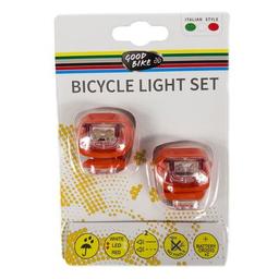 Комплект велофар Good Bike Silicone LED Red (92325Red-IS)