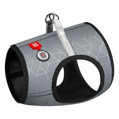 Шлей для собак WAUDOG Clothes с QR-паспортом ХS2 серая (2927)