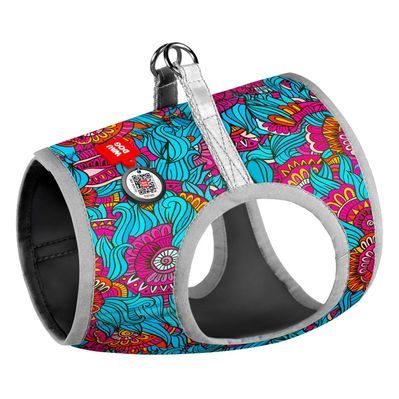 Шлея для собак WAUDOG Clothes з QR паспортом "Літо" XS1 (2970)