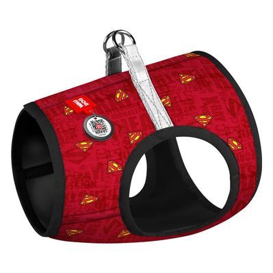 Шлея для собак WAUDOG Clothes з QR паспортом "Супермен червоний" XS2 (1002-4007)