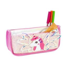 Пенал Cool For School с блестками 2 отделения розовый (CF87064)