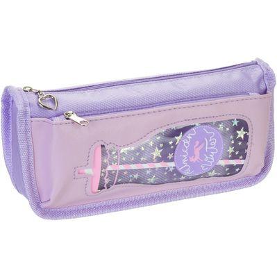 Пенал Cool For School с окошком 2 отделения фиолетовый (CF86962)