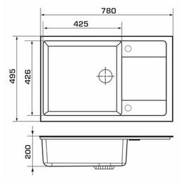 Мойка кухонная GRANADO Alicante marron (gr2406)