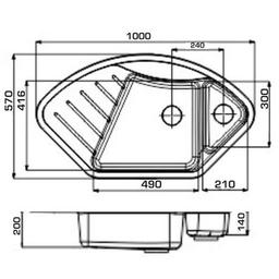 Мойка кухонная GRANADO Barcelona terra (gr1103)