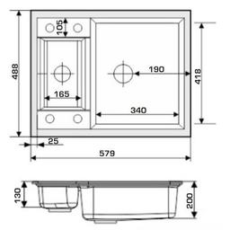 Мойка кухонная GRANADO SAMORA ivory (gr0904)