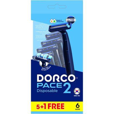 Бритва Dorco Pace 2 Plus для мужчин 2 лезвия 6 шт. (8801038592145)