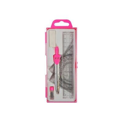 Готовальня Economix 7 предметов, розовая (E81425)