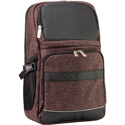 Рюкзак шкільний Optima 18.5" Techno чоловічий 0.7 кг 6-15 л Темно-коричневий (O96915-03)