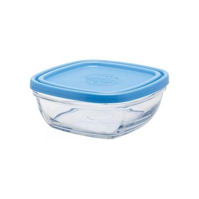 Пищевой контейнер Duralex Lys Carre Blue 610 мл 14 см (9021AM12)