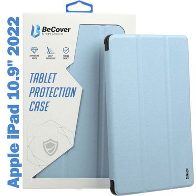 Чохол до планшета BeCover Tri Fold Soft TPU mount Apple Pencil Apple iPad 10.9" 2022 Light Blue (708464)
