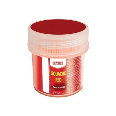 Гуашеві фарби Maxi 40 мл, червона (MX60152)