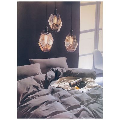 Постільна білизна ШЕМ Єгипетський котон Світло-сірий євро 220 х 220 (Євро Конопля_Світло Сірий)