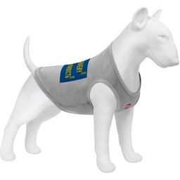 Борцовка для животных WAUDOG Clothes "Смелость" сетка S серая (301-0231-11)