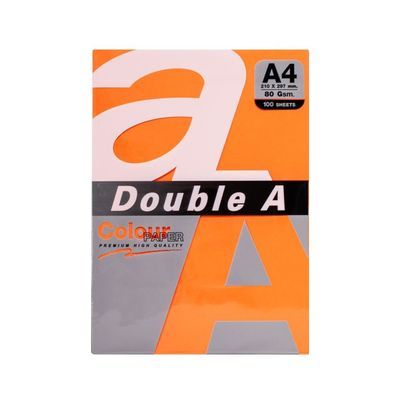 Папір DoubleA А4, 80 г/м2, 100 арк, 5 colors, Rainbow5 Brigh (151307)