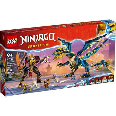 Конструктор LEGO Ninjago Дракон стихій проти робота Володарки 1038 деталей (71796)