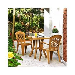 Стол садовый Irak Plastik Royal 70х70 см белый (5735)