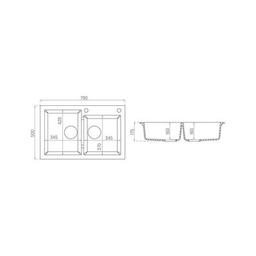 Мойка кухонная Axis Group Mojito 140 Black 10 (1.101.140.10)