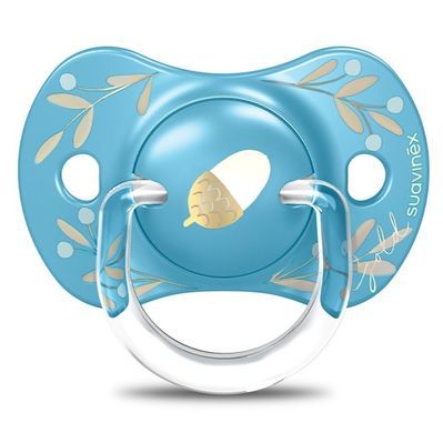 Пустушка Suavinex Gold Edition фізіологічна, +18 міс. блакитна (307862)