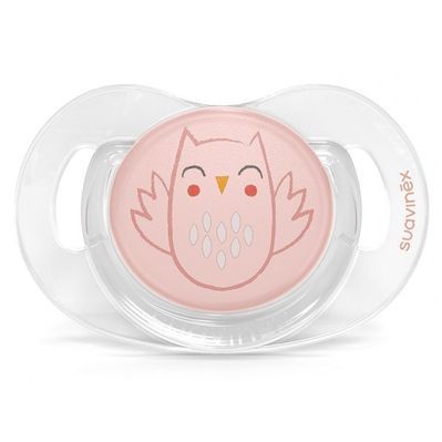 Пустушка Suavinex Bonhomiaфізіологічна, 0-6 міс. рожева (307807)