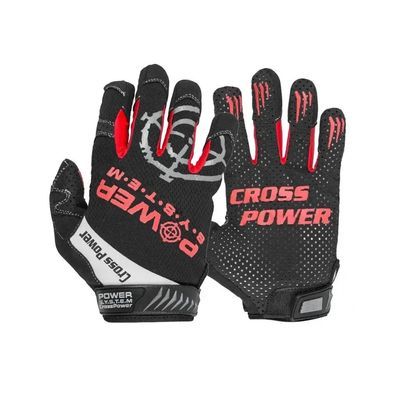 Рукавички для фітнесу Power System Cross Power PS-2860 Black/Red S (PS-2860_S_Black-red)