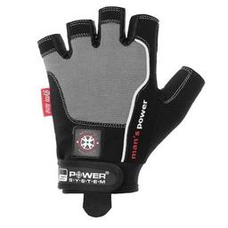 Рукавички для фітнесу Power System Mans Power PS-2580 Black/Grey M (PS-2580_M_Black-grey)