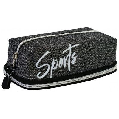 Пенал Cool For School 2 отделение Серый (CF87175)