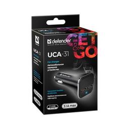 Зарядное устройство Defender 2xUSB 15W (2xUSB-A) UCA-31 5V/3.1A (83597)