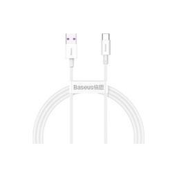 Дата кабель USB 2.0 AM to Type-C 2.0m 3A White Baseus (CATYS-A02)
