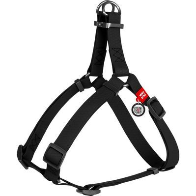 Шлея для собак WAUDOG Waterproof з QR-паспортом М Ш 20 мм Д 50-80 см чорна (27651)