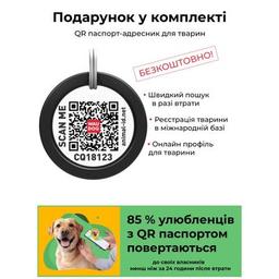 Шлей для собак WAUDOG Nylon с QR-паспортом "Витраж" M (5439)