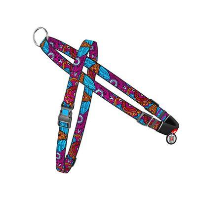 Шлея для собак WAUDOG Nylon з QR-паспортом "Літо" S (5472)