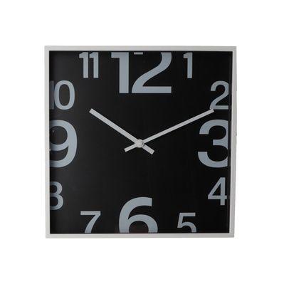 Настенные часы Optima SQUARE пластиковый, черный (O52101)