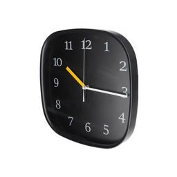 Настенные часы Optima Style пластиковый, черный (O52117)