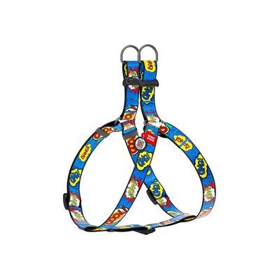 Шлея для собак WAUDOG Nylon з QR паспортом анатомічна "ВАУ" S (5006)