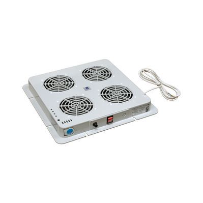 Вентиляторний модуль 4 вентилятори, в дах, PWD-4W, DP200A, з терморегулятором, 230В, RAL7035 Zpas (WN-0200-06-04-011)