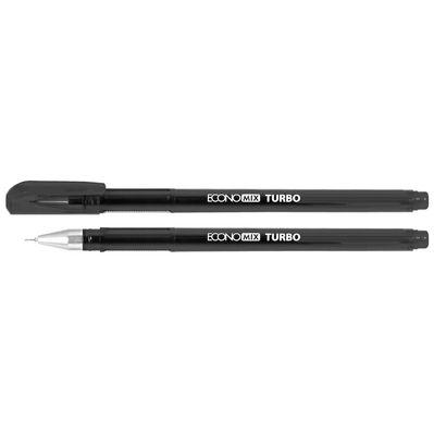 Ручка гелевая Economix TURBO 0,5 мм, черная (E11911-01)