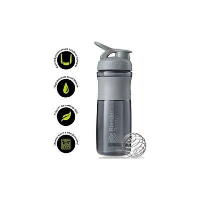 Шейкер спортивний BlenderBottle SportMixer 28oz/820ml Grey (SM 28oz Grey)