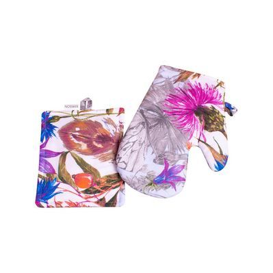 Кухонна прихватка MirSon Набір №7009 бязь прихватка 17х17 см + рукавичка-прихватка 27х17 см (2200006772767)