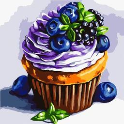 Картина по номерам Santi Тістечко 40*40 см (954607)