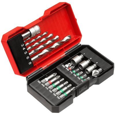 Набір свердл і біт Einhell KWB, 22 шт, кейс S-Box (108806)