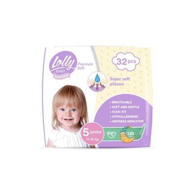 Подгузники Lolly Premium Soft 5 (11-25 кг) 32 шт (4820174981051)