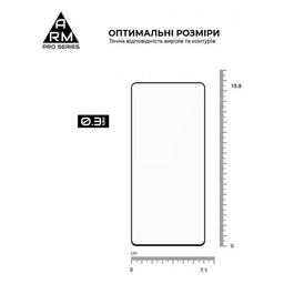 Скло захисне Armorstandart Pro Tecno Camon 20 Pro 4G Black (ARM68940)