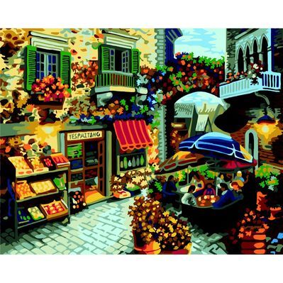 Картина по номерам ZiBi Фруктові ятки 40*50 см ART Line (ZB.64192)