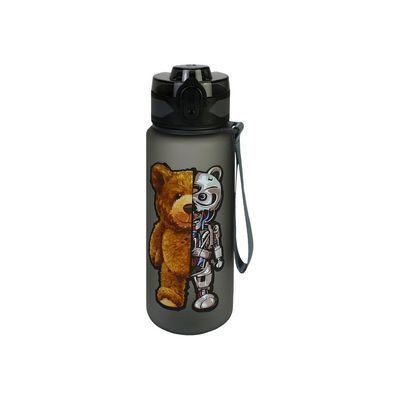 Поїльник-непроливайка Cool For School Robo Bear, 500 мл, чорна (CF61307)