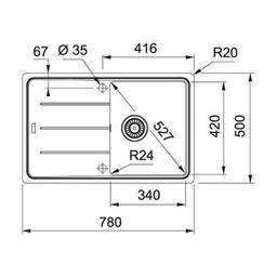 Мийка кухонна Franke 114.0667.446