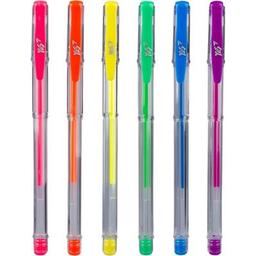 Ручка гелевая Yes Neon набор 6 шт (411706)