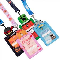 Бейдж Yes силиконовый на ленте Line Friends. Choco (940300)