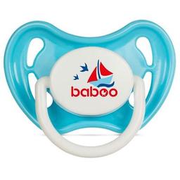Пустышка Baboo Marine силиконовая, 0+ мес (голубая) (5-037)